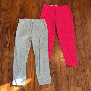 2 GAP Girl's Cropped Leggings Size Large (10) EUC